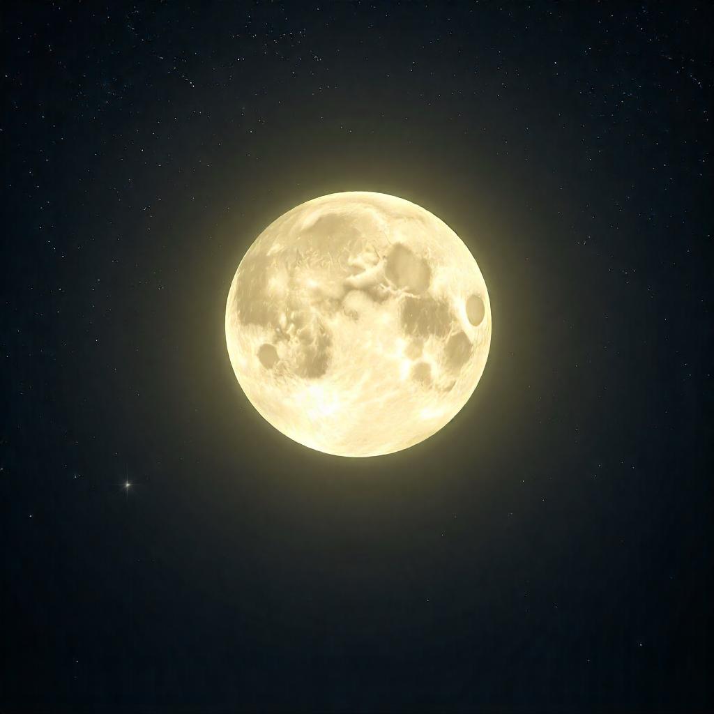 pikaso_texttoimage_A-beautiful-realistic-photo-of-the-moon-with-stars